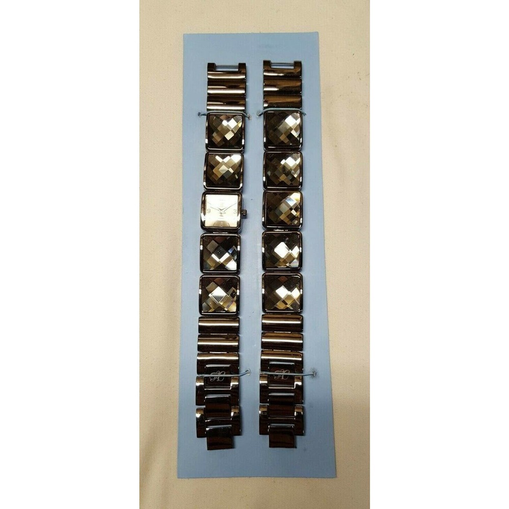 Arm Candy With Rhinestones Watch and Bracelet Set New in Damaged Box